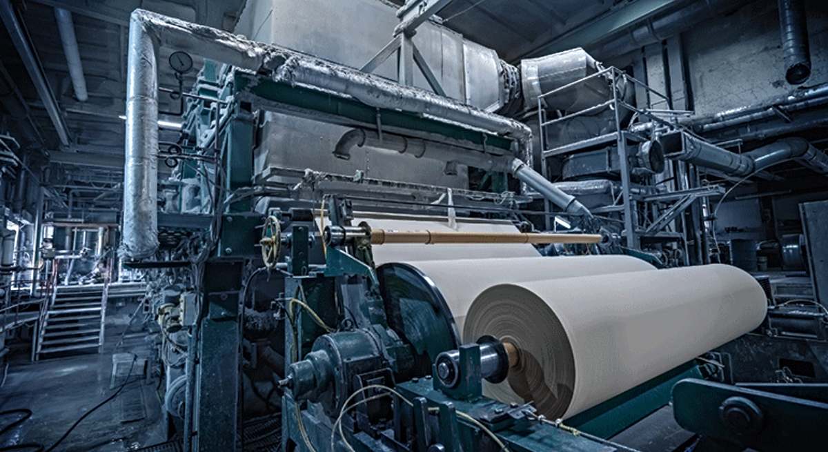 Instalaciones de una industria papelera