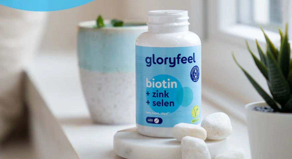 Vitaminas Biotina, Zinc y Selenio y de Gloryfeel