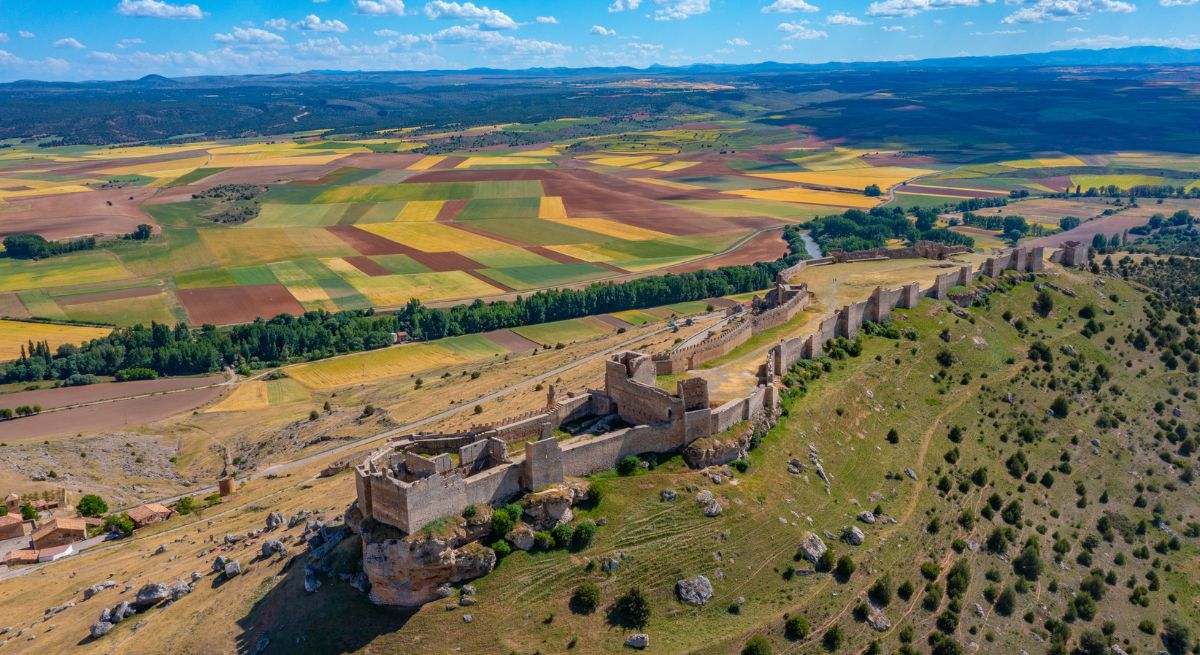 Vista aérea del castillo