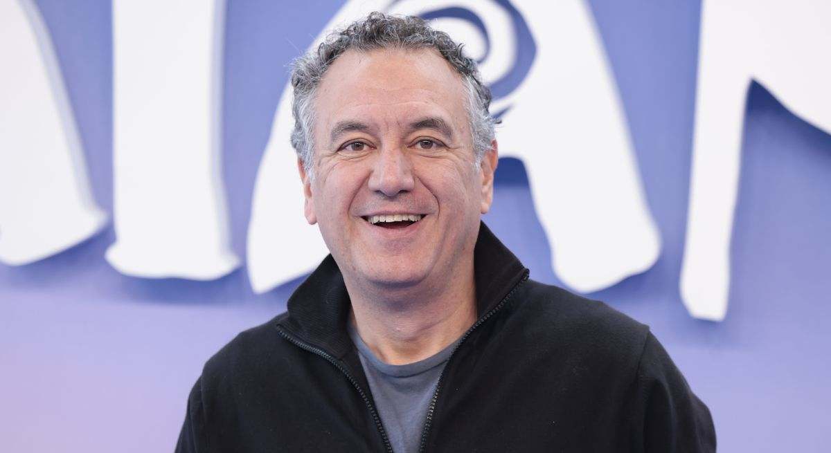 El presentador del tiempo en un photocall