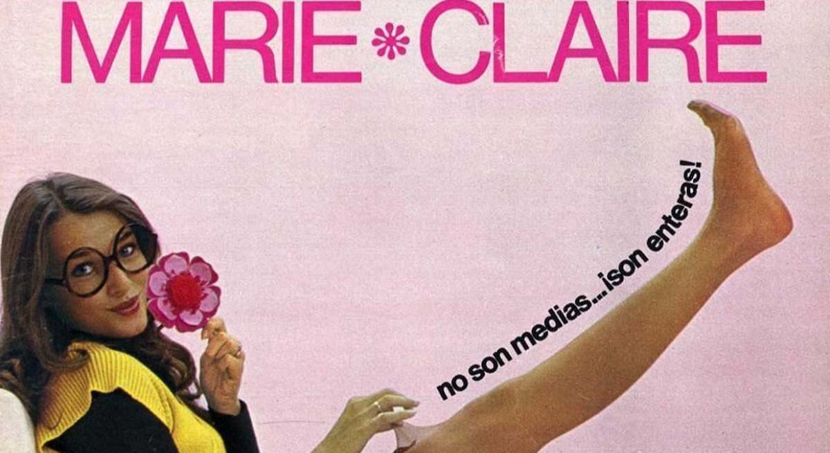 Uno de los anuncios de la histórica marca de medias de Marie Claire.
