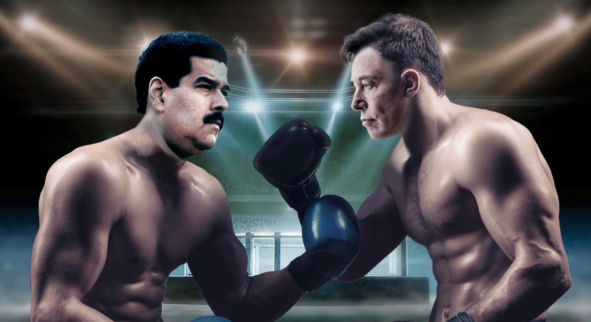 Maduro y Musk se quieren pegar