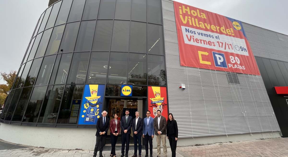 Fotografía del Lidl que se va a inaugurar en Madrid. Foto: Orlando Chacón.