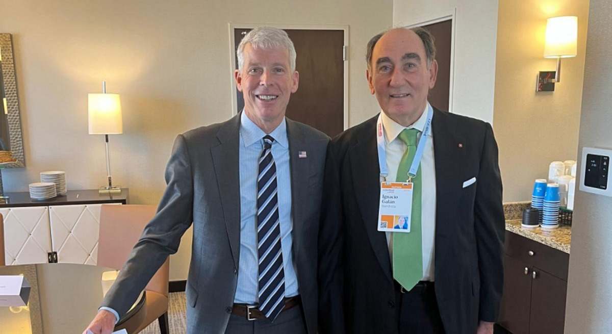 El secretario de Energía de EEUU, Chris Wright, e Ignacio Galán, presidente de Iberdrola. / Iberdrola