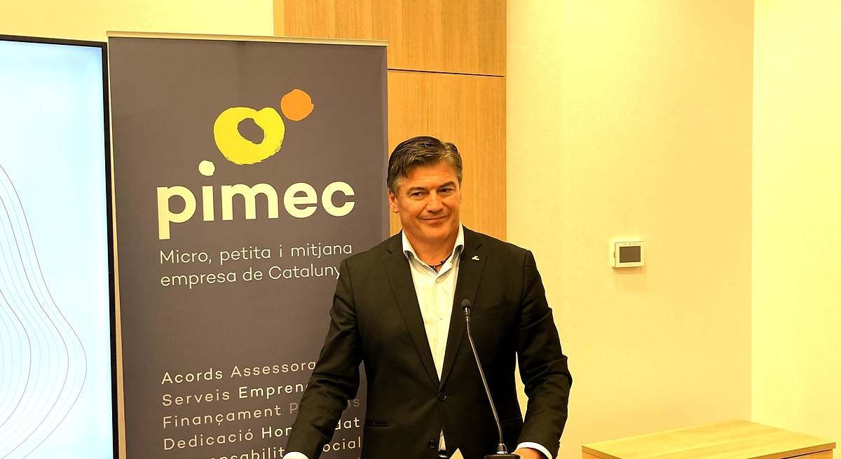 El presidente de Pimec, Antoni Cañete. EE