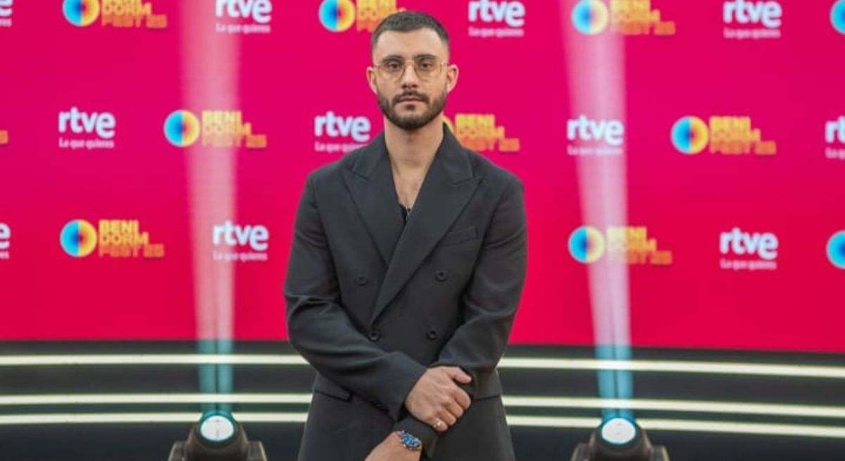 El cantante posando en un photocall de rtve
