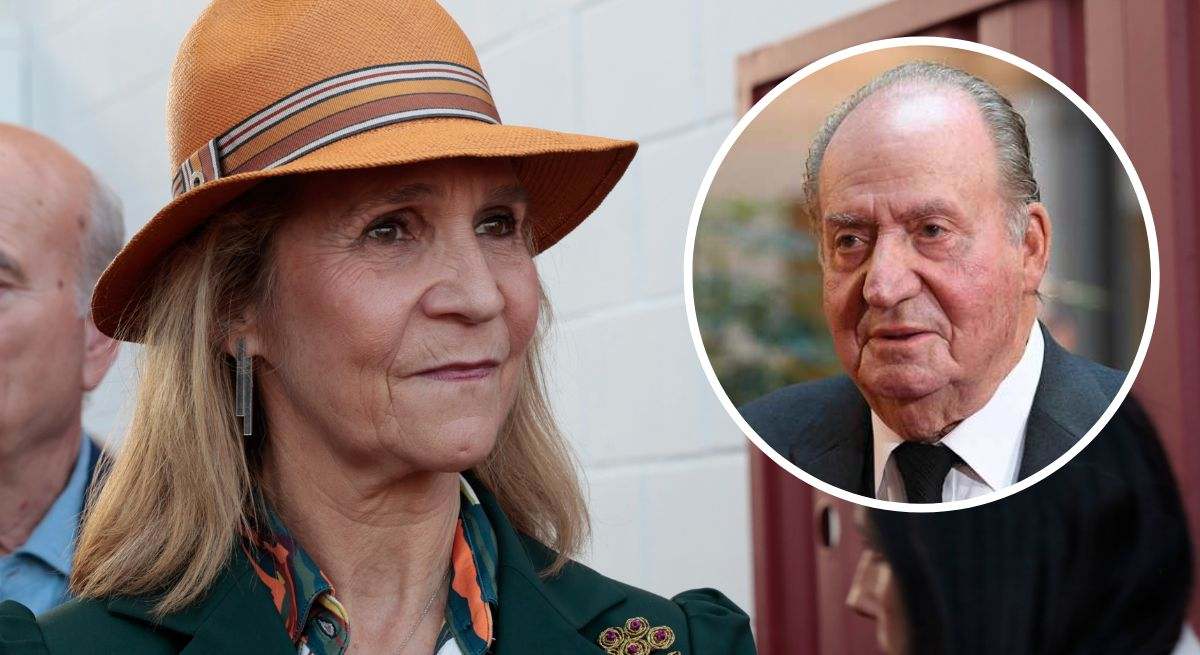 Infanta Elena y el rey emérito