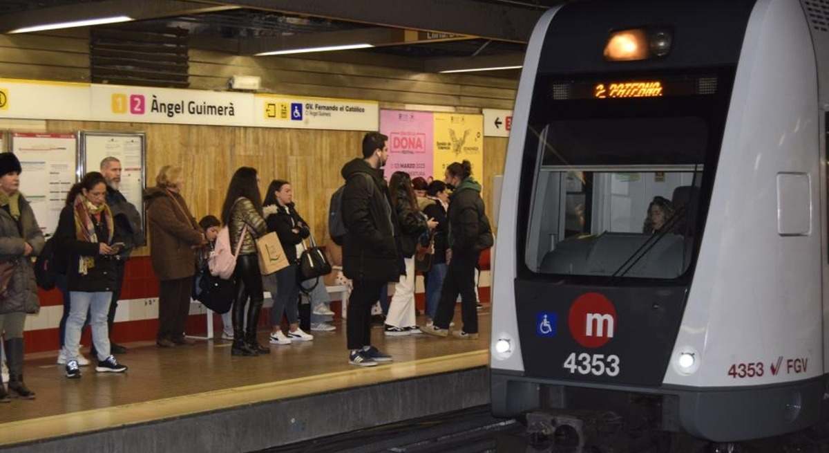Una estación de Metro de Valencia.