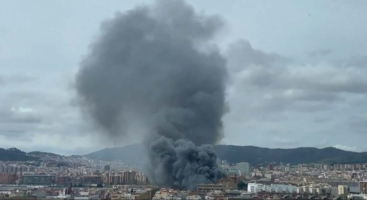 Incendio en Barcelona.