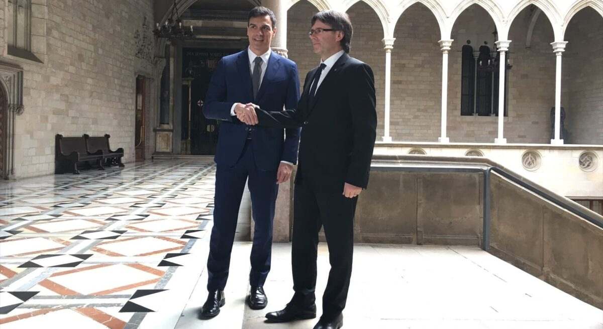 Pedro Sánchez y Carles Puigdemont / EP