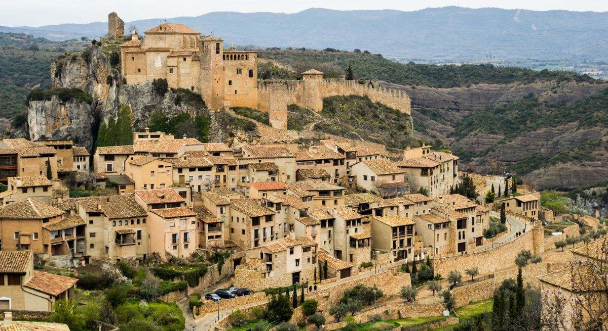 La ciudad de Alquézar vista desde arriba