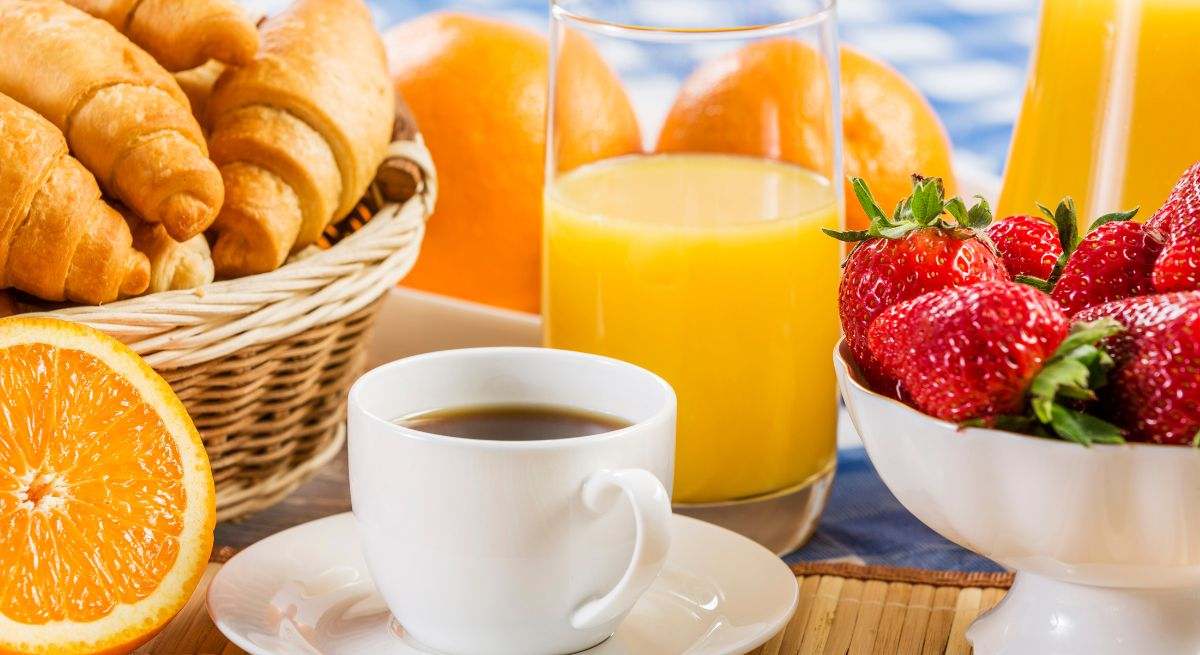 Desayuno de un buffet libre
