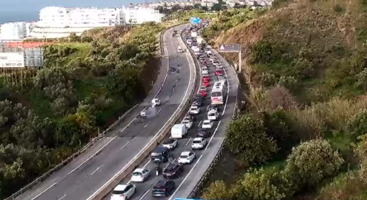 Accidente en Málaga. / Foto: DGT.