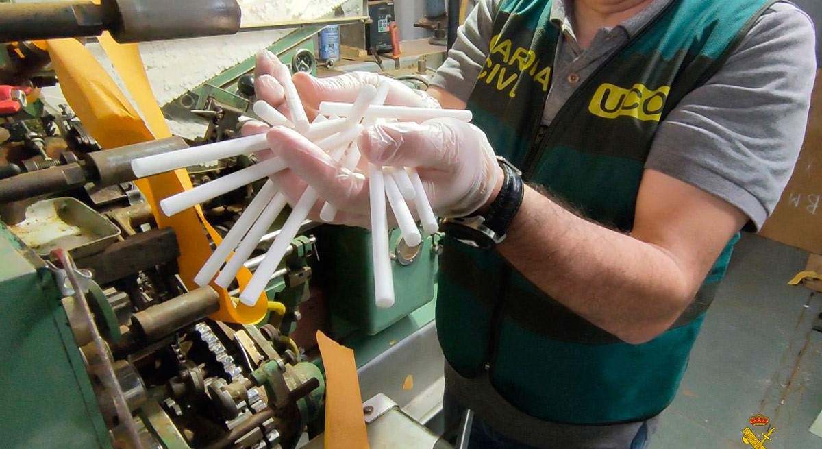 Fábrica de tabaco ilegal