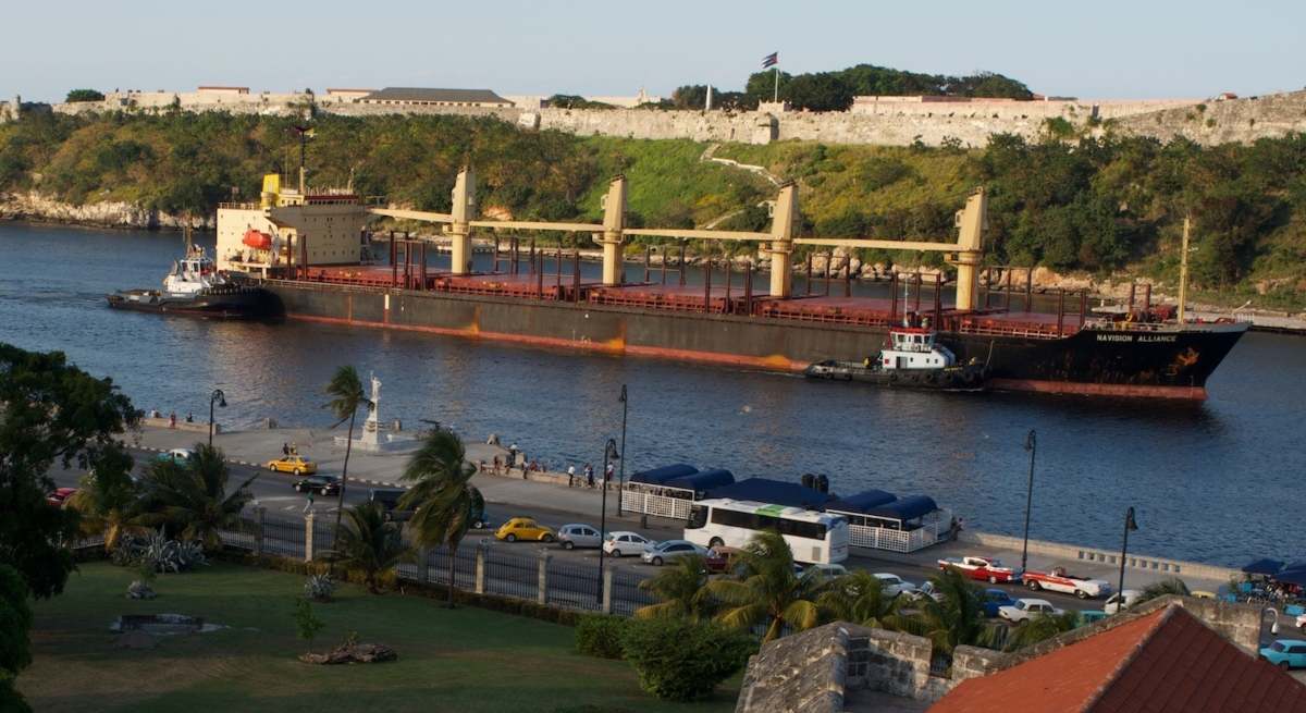 Parte del puerto de La Habana