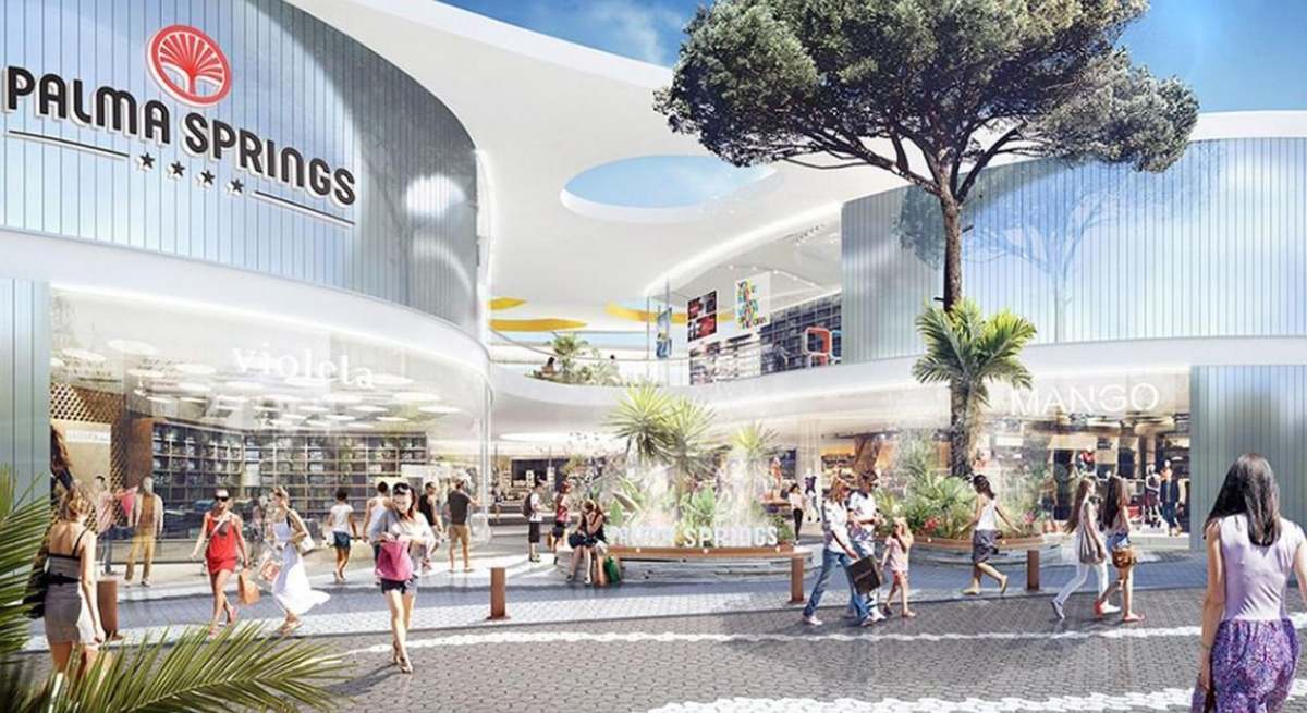 Centro comercial Palma Springs que proyectaba URW en Palma