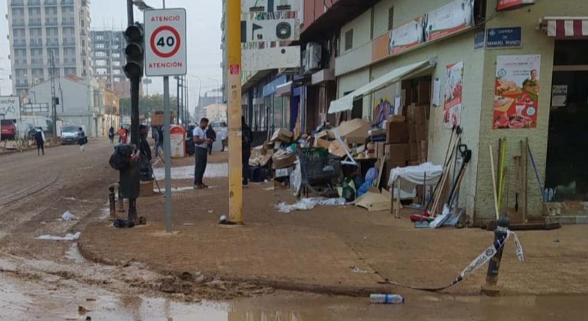 Estado del barrio valenciano de La Torre tras la DANA.