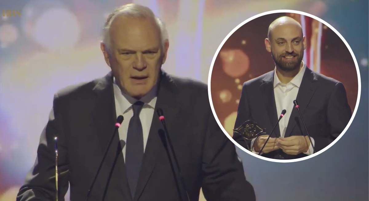 Pedro Piqueras recoge el Premio Iris de la televisión