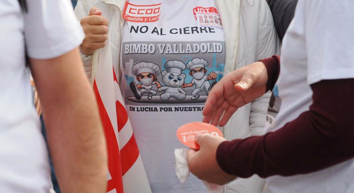 Manifestación contra el cierre de Bimbo