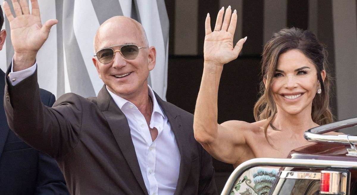 Bezos y Lauren Sanchez en Venecia