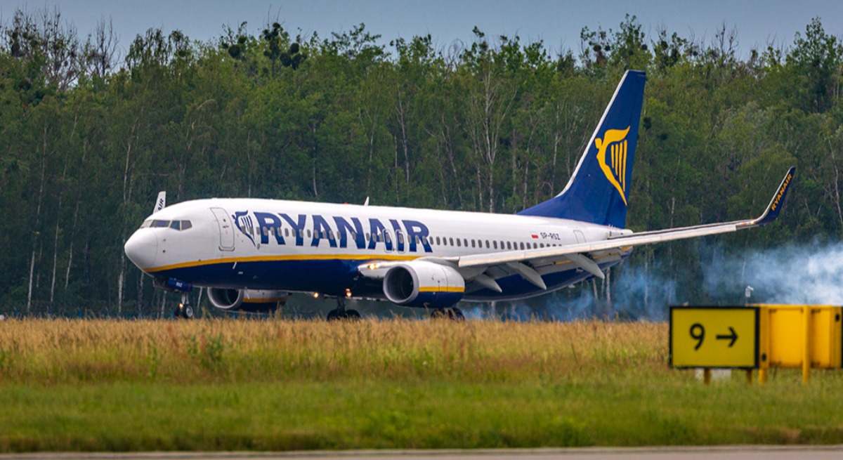 Avión de Ryanair. / Piotr Mitelski