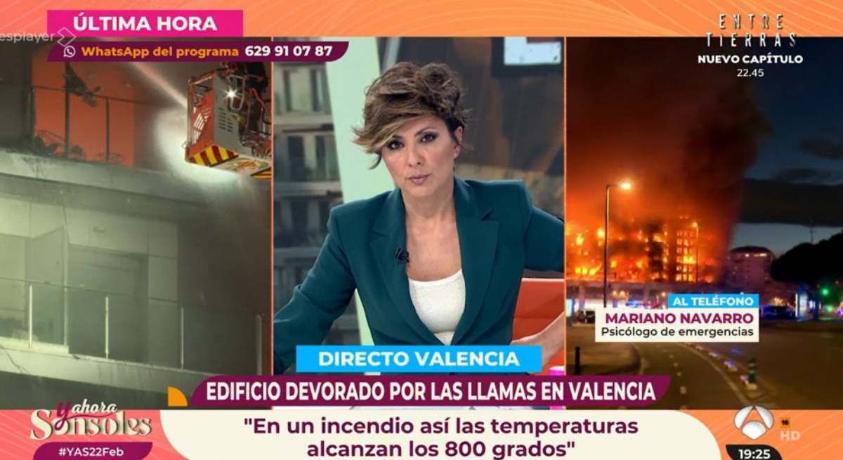 Sonsoles incendio de Valencia