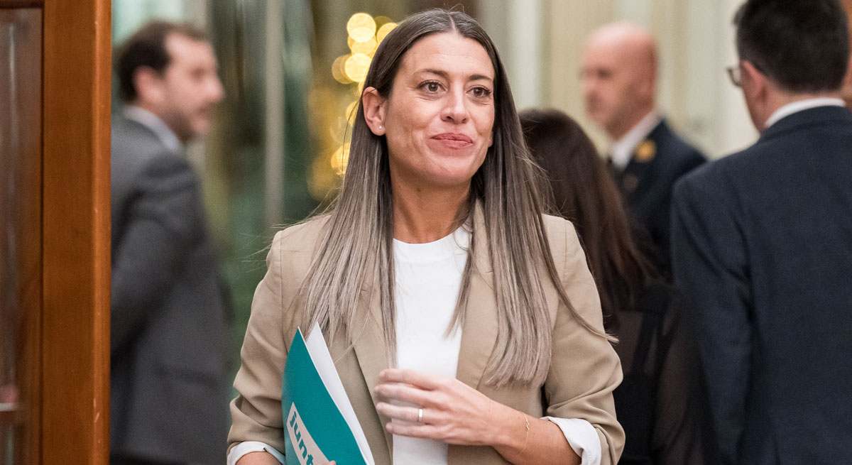 La portavoz de Junts en el Congreso de los Diputados, Miriam Nogueras. EP