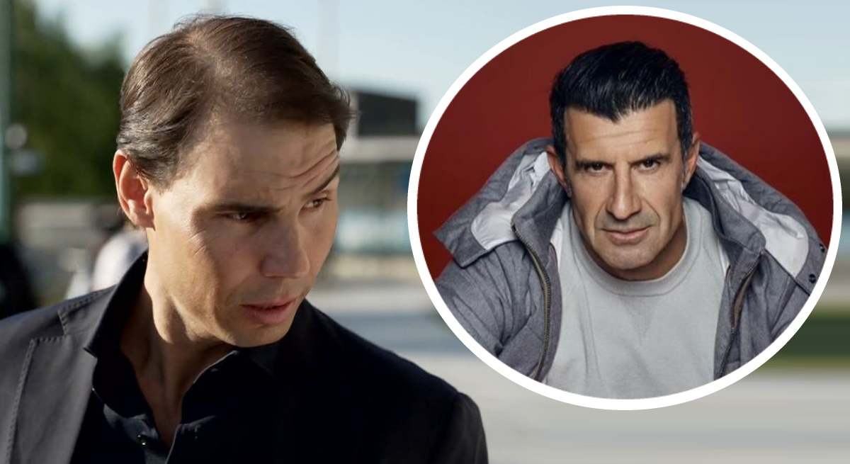 Rafa Nadal y Luis Figo 