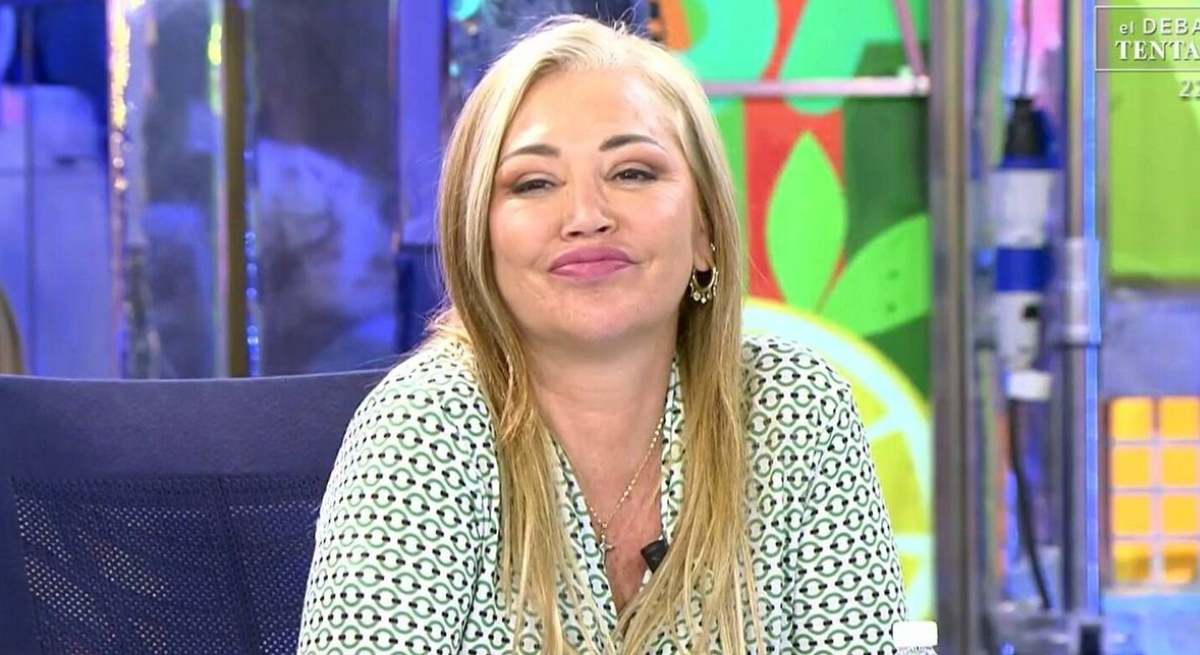 Belén Esteban en el plató de Sálvame