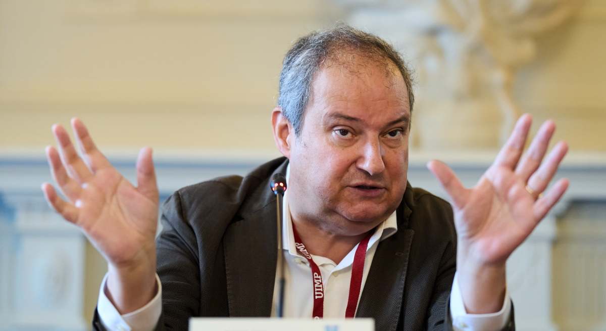 Jordi Hereu, en un acto como presidente de Hispasat.