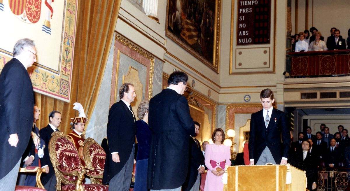 Jura de la Constitución de Felipe VI en 1986. / Foto: Congreso de los Diputados.