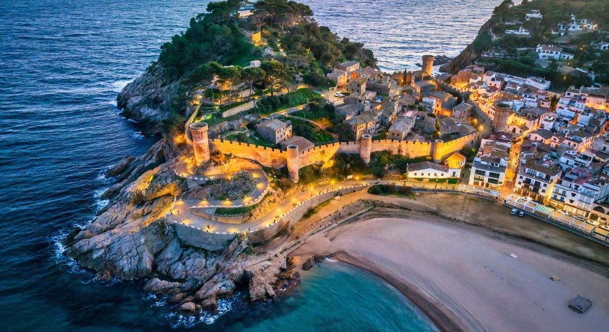 Tossa de Mar en la Costa Brava, Cataluña