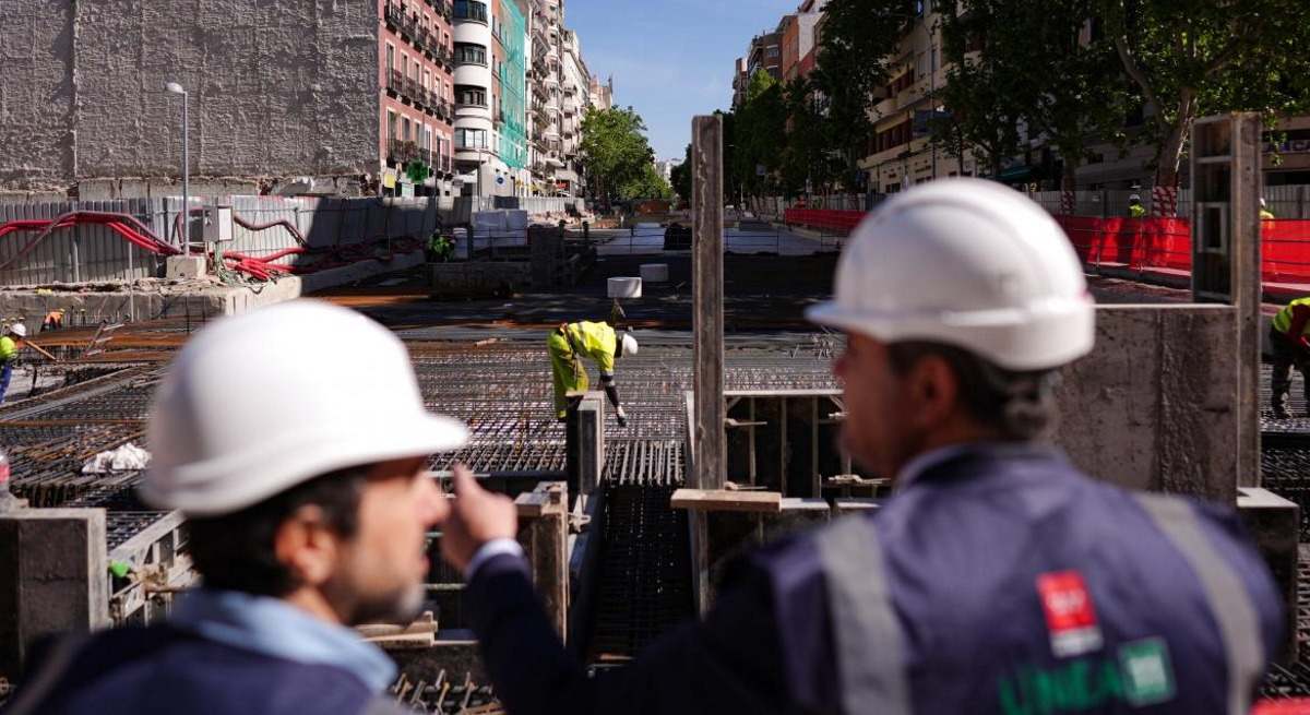 Obras de ampliación de la Línea 11 de Metro de Madrid en Palos de la Frontera