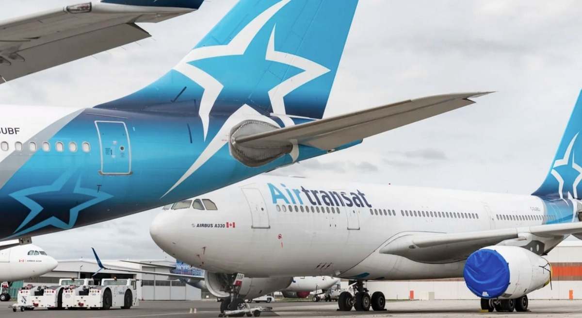 Aviones de la aerolínea Air Transat.