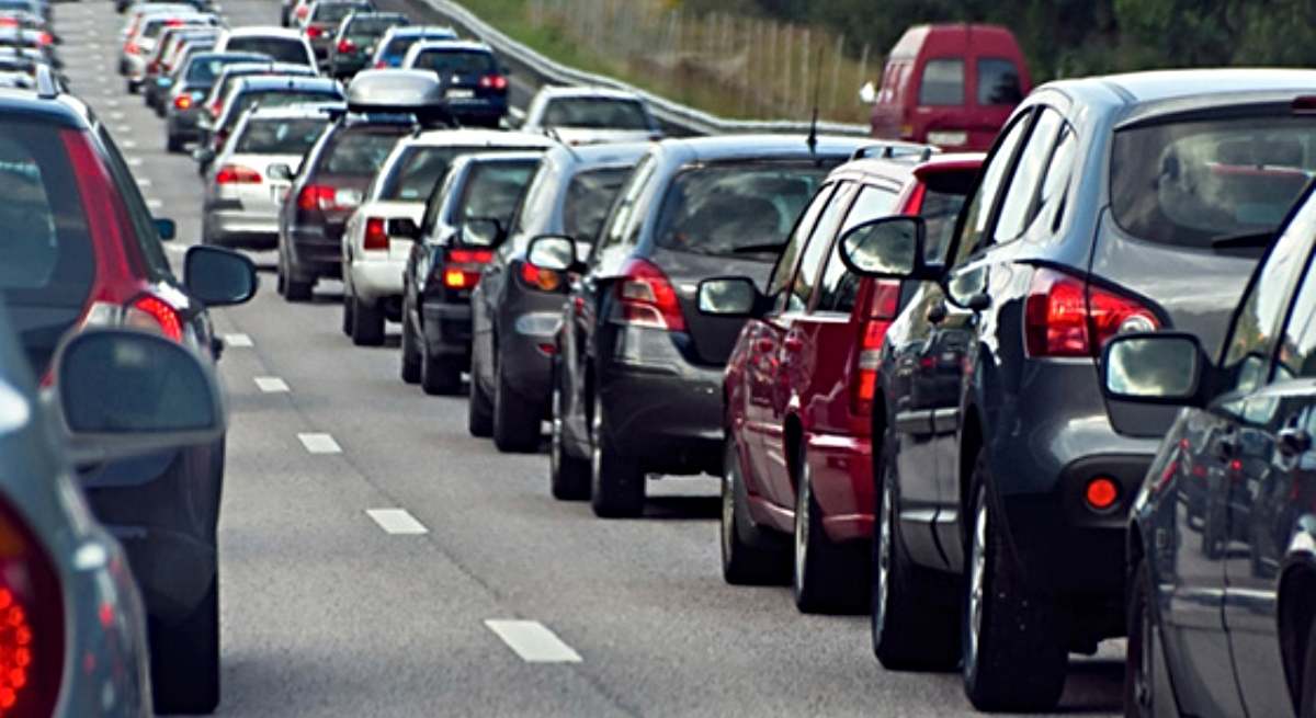 Coches en caravana