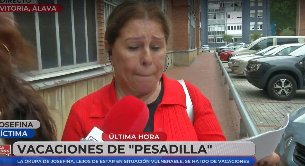 Josefina cuenta su situación con la okupa. / Foto: 'En boca de todos', Cuatro