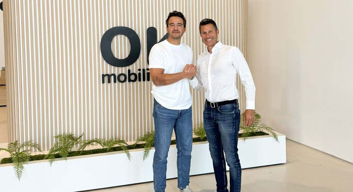 Josep Talavera, CEO de Mundimoto, y Othman Ktiri, CEO de OK Mobility