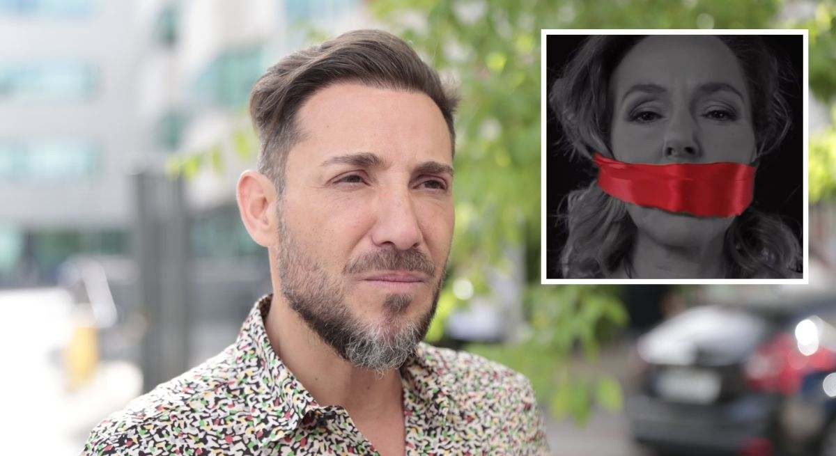 Antonio David Flores y Rocío Carrasco en su spot para el 25N.