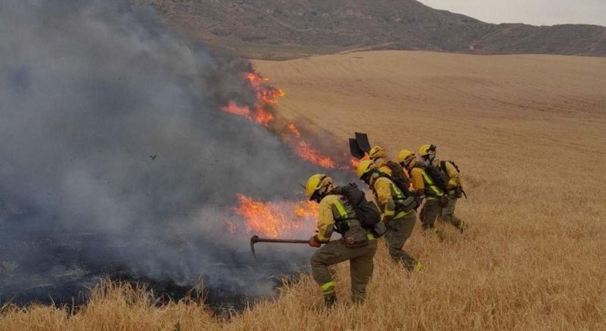 Imagen del incendio.