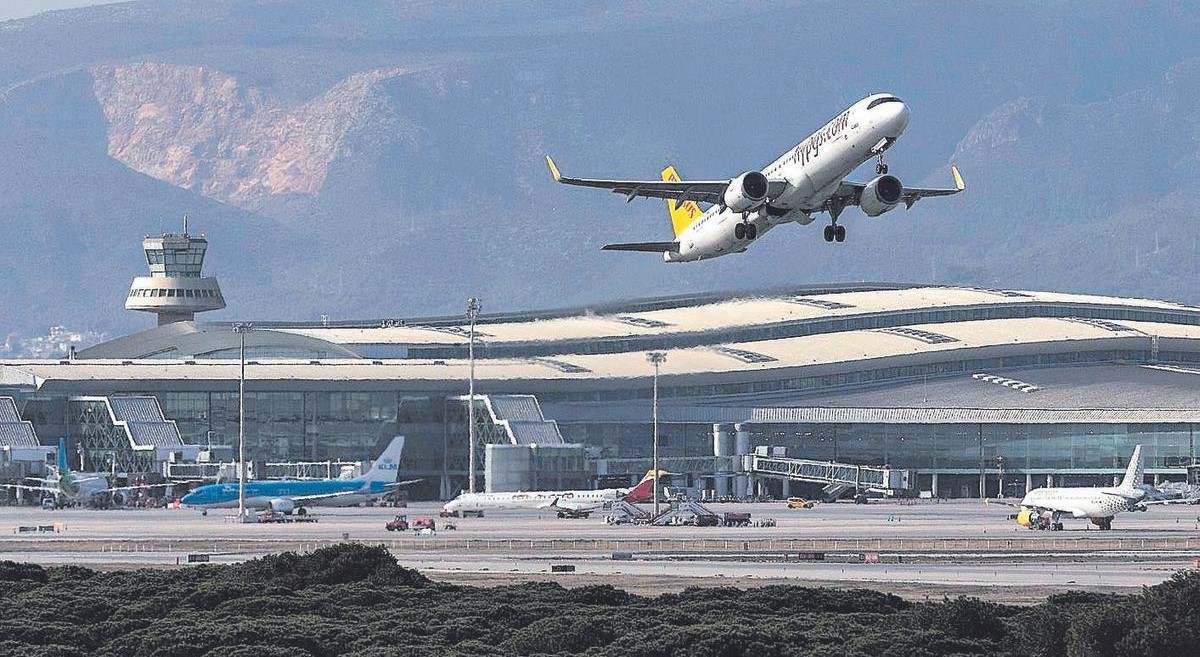 Avión despega de El Prat