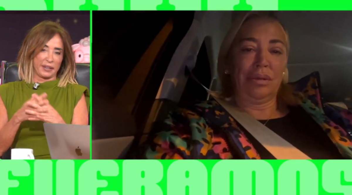 belen-esteban-llora-coche