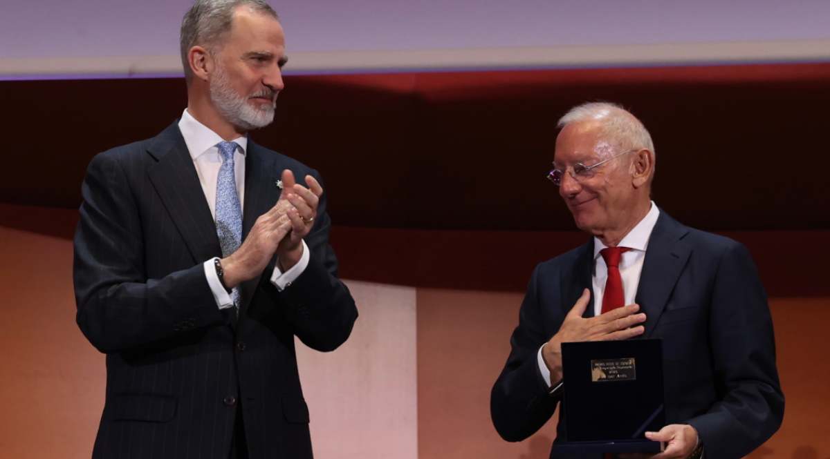 Felipe de Borbón e Isak Andic