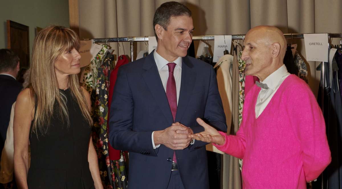Pedro Sánchez, Begoña Gómez y Modesto Lomba