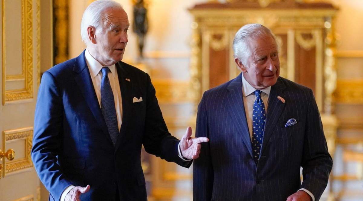 Carlos III y Joe Biden