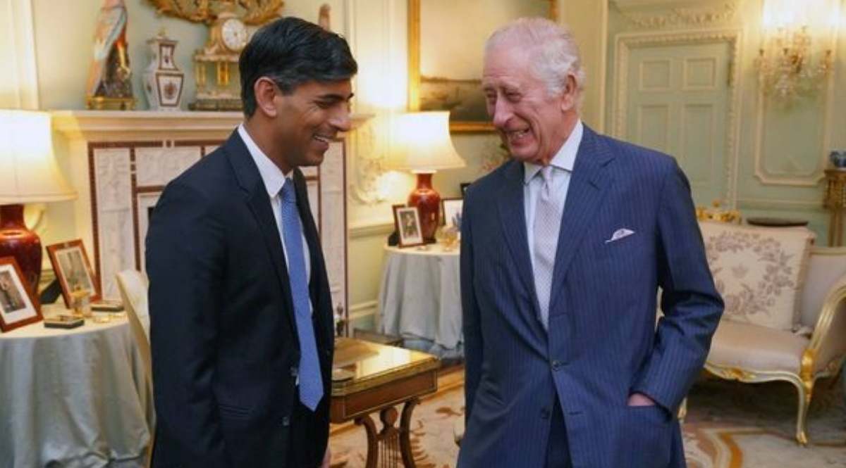 Carlos III y Rishi Sunak