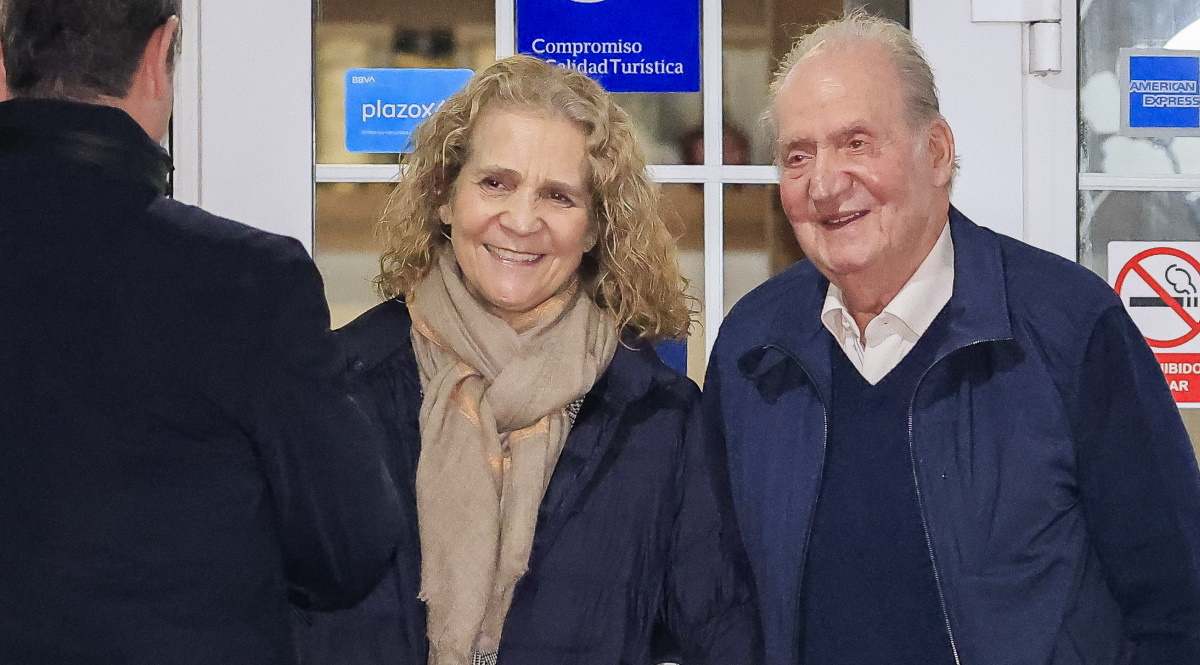 Juan Carlos y la infanta Elena