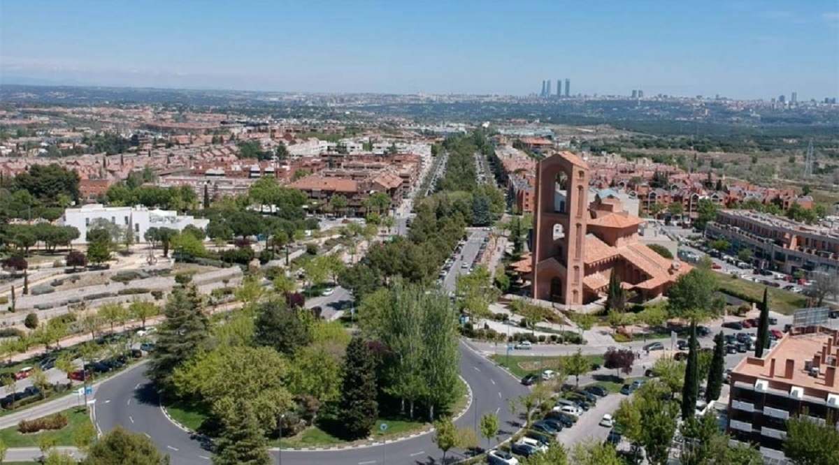 Vista de Pozuelo de Alarcón (Madrid).