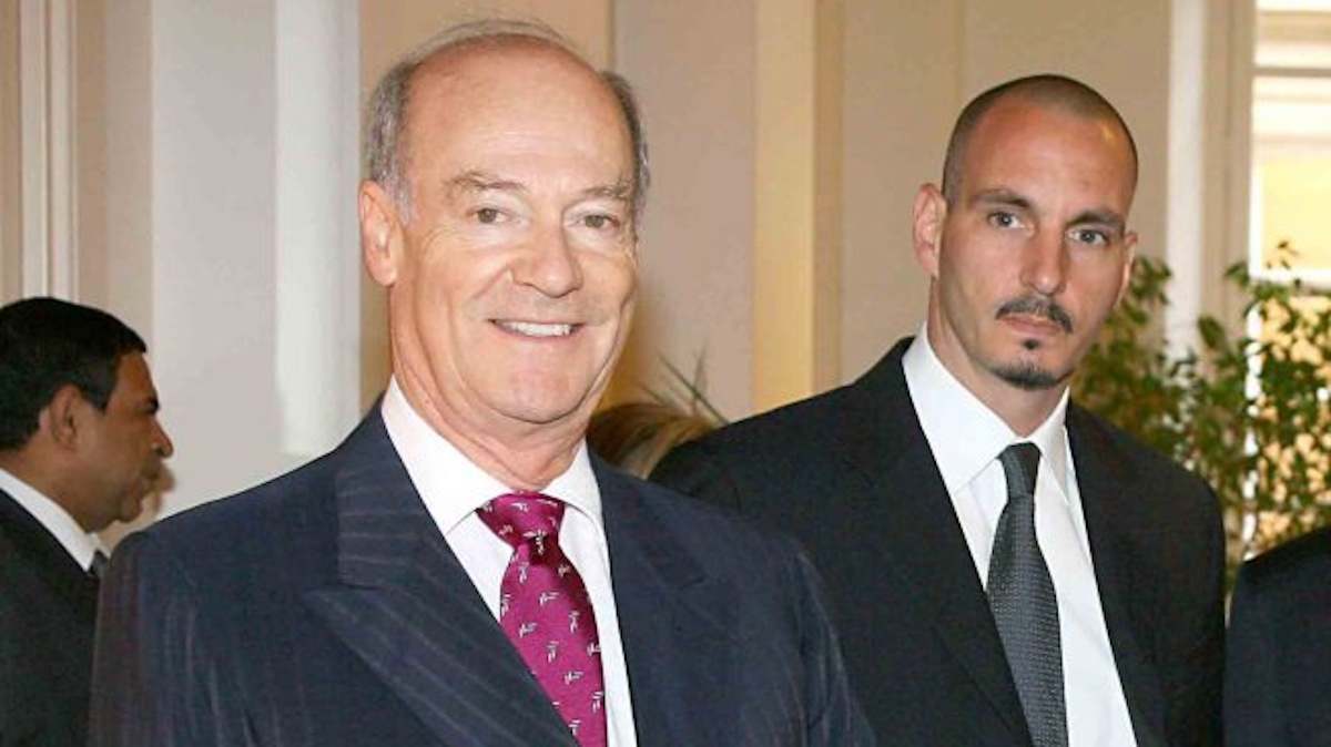 Aga Khan y su hijo Rahim