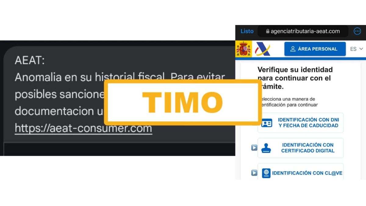 El truco definitivo para identificar la estafa de un SMS de Hacienda, según los expertos