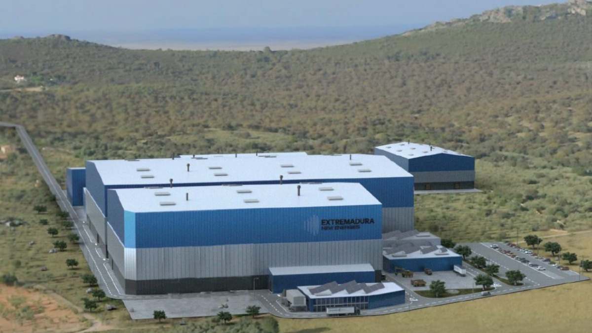 Diseño del proyecto de transformación de litio de Extremadura New Energies en Cáceres
